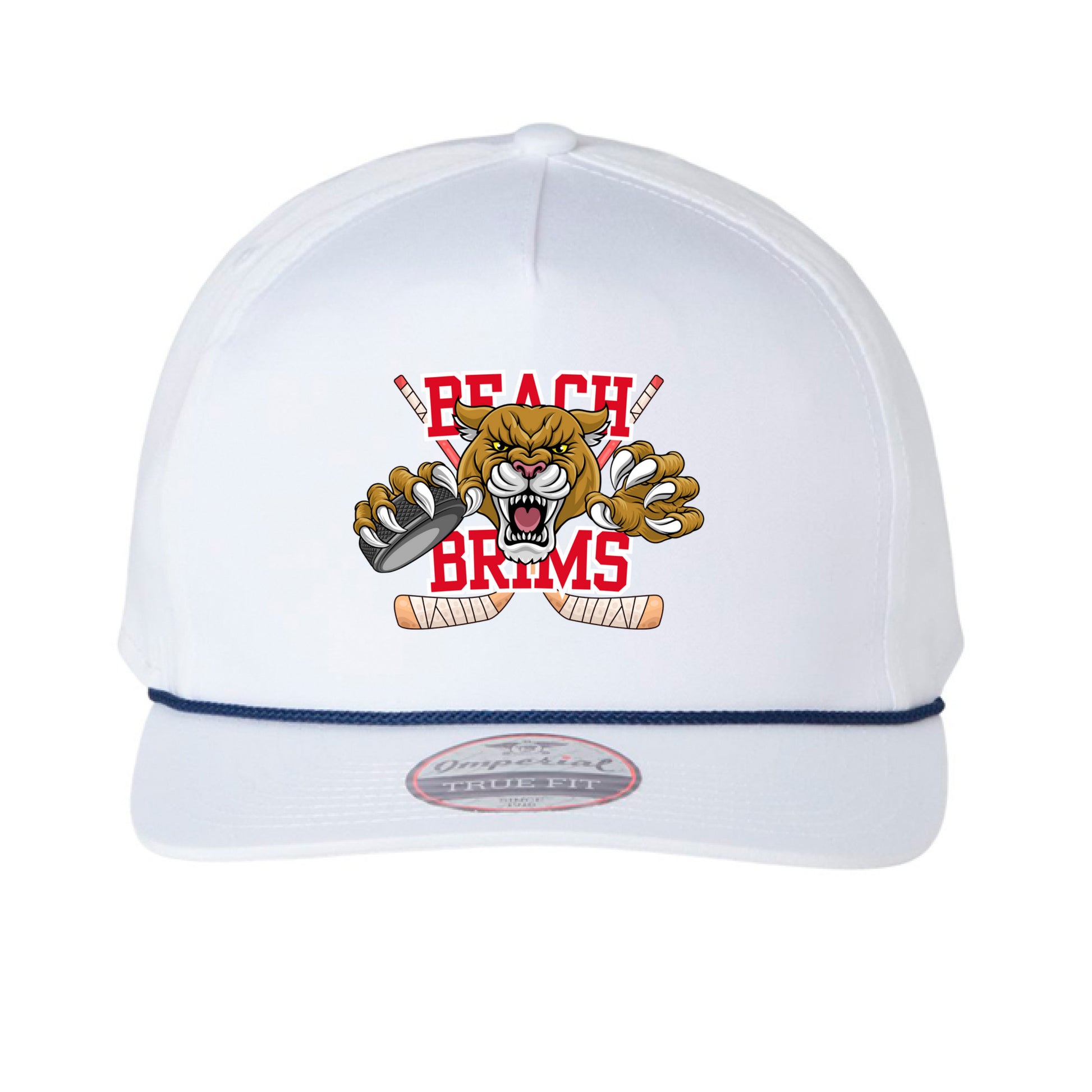 White/ Navy - FRONT